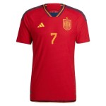 Alvaro Morata #7 Spagna Maglia Casa Coppa del Mondo 2022