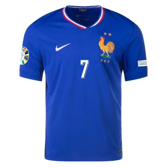Maglia Casa Antoine Griezmann #7 Francia EURO 2024 Maglia Casa Antoine Griezmann #7 Francia EURO 2024