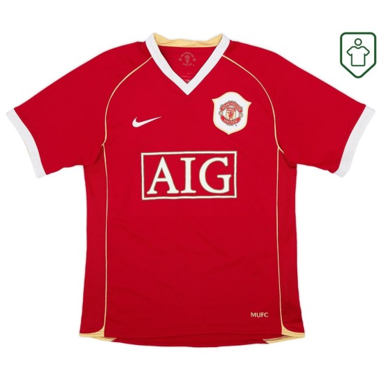 Maglia retrò casa uomo Manchester United 2006/07 Solsjkaer #20 Maglia retrò casa uomo Manchester United 2006/07 Solsjkaer #20