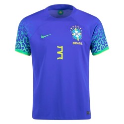 Thiago Silva #3 Maglia Trasferta del Brasile Coppa del Mondo 2022 Thiago Silva #3 Maglia Trasferta del Brasile Coppa del Mondo 2022