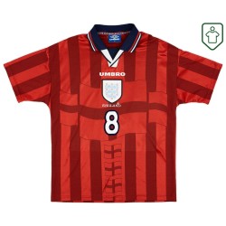 Maglia retrò Inghilterra 1997/99 trasferta da uomo Gascoigne #8