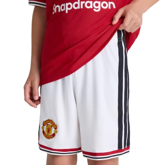 Pantaloncini Home Bambino Manchester United 2026/27 - Bianco Pantaloncini Home Bambino Manchester United 2026/27 - Bianco
