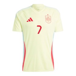 Maglia Trasferta Alvaro Morata #7 Spagna EURO 2024