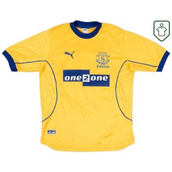 Maglia retrò trasferta uomo Everton 2000/01 Gascoigne #18