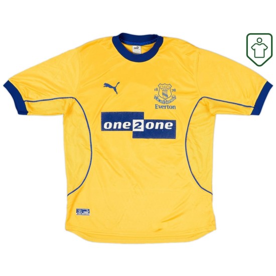 Maglia retrò trasferta uomo Everton 2000/01 Gascoigne #18