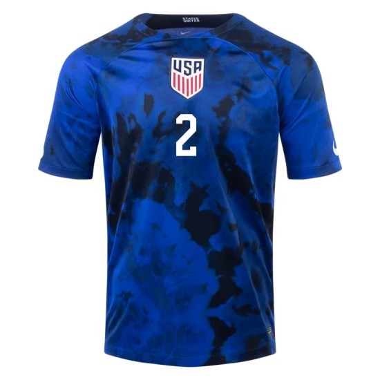 Sergino Dest #2 USMNT Maglia Trasferta Coppa del Mondo 2022