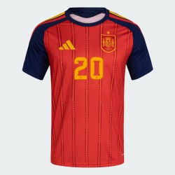 Maglia Ufficiale Casa Spagna 2026 Uomo PEDRI #20 Maglia Ufficiale Casa Spagna 2026 Uomo PEDRI #20