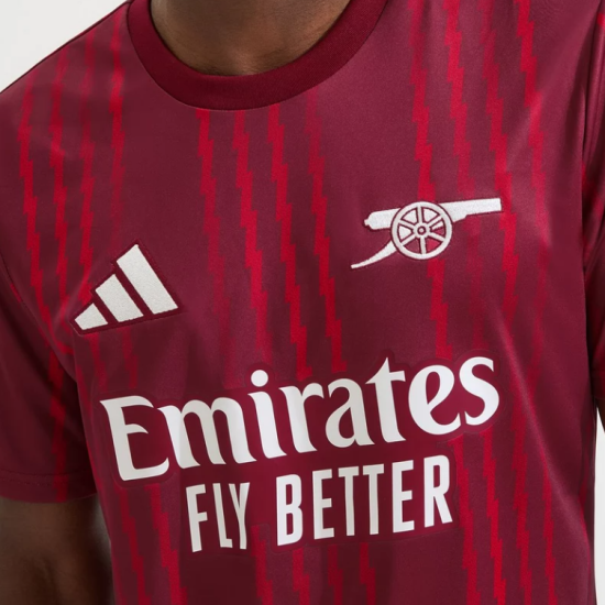 Bambino Arsenal 2025/26 Terza Maglia Pre-partita – Rossa Bambino Arsenal 2025/26 Terza Maglia Pre-partita – Rossa