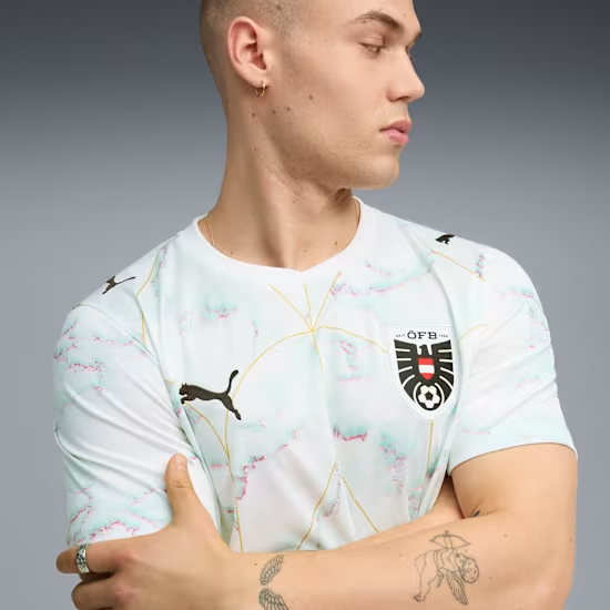 Maglia Mondiali 2026 Trasferta Austria Bambino Maglia Mondiali 2026 Trasferta Austria Bambino