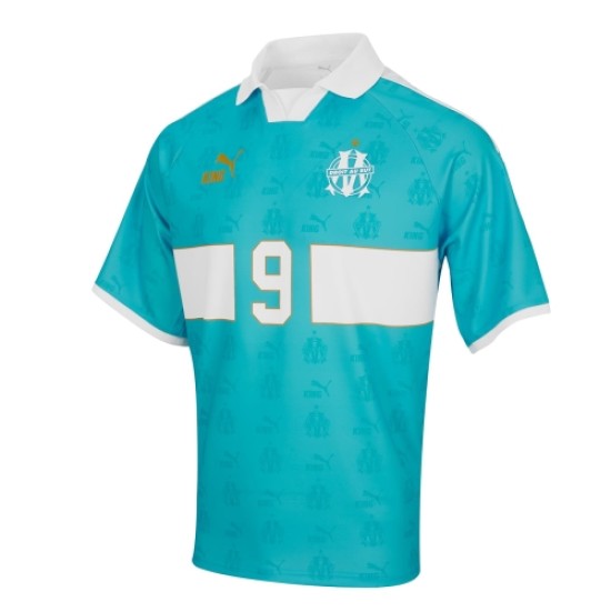Maglia Retro King OM #9 - Blu Bambino