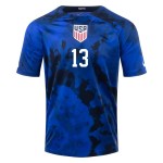 Alex Morgan #13 USMNT Maglia Trasferta Coppa del Mondo 2022