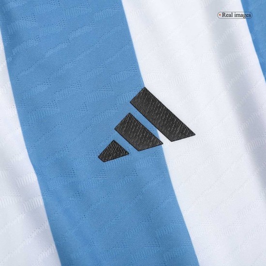 Maglia Versione Giocatore Casa Campioni Argentina Coppa del Mondo 2022 - 3 Stella