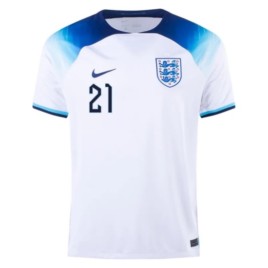 Phil Foden #21 Inghilterra Maglia Casa Coppa del Mondo 2022