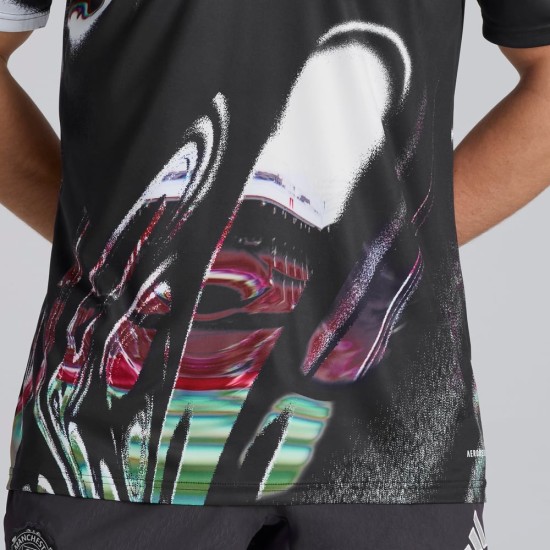 Donna Manchester United 2025/26 Terza Maglia Pre Match - Nero Donna Manchester United 2025/26 Terza Maglia Pre Match - Nero