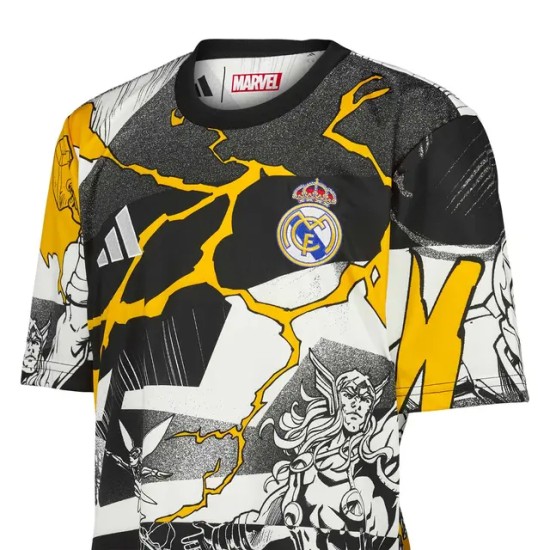 Maglia da riscaldamento Real Madrid Marvel Terza 2025/26 Donna