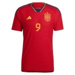 Gavi #9 Spagna Maglia Casa Coppa del Mondo 2022