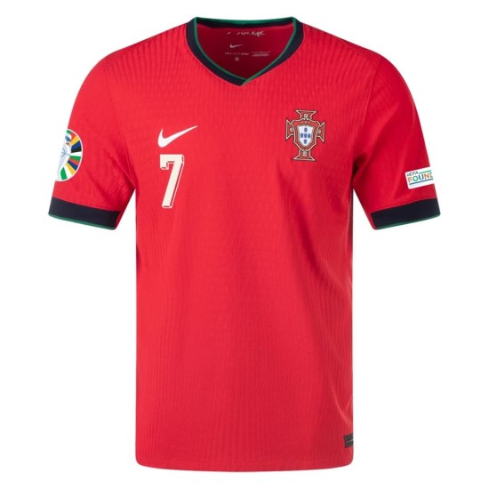 Maglia Versione Giocatore Casa Cristiano Ronaldo #7 Portogallo EURO 2024