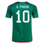 Orbelin Pineda #10 Messico Maglia Casa Coppa del Mondo 2022 Orbelin Pineda #10 Messico Maglia Casa Coppa del Mondo 2022