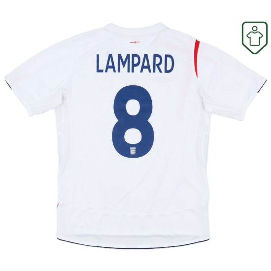Maglia retrò Inghilterra 2005/07 casa da uomo Lampard #8