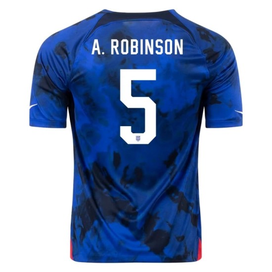 Antonee Robinson #5 USMNT Maglia Trasferta Coppa del Mondo 2022