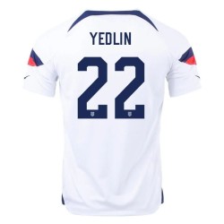 DeAndre Yedlin #22 USMNT Maglia Casa Coppa del Mondo 2022
