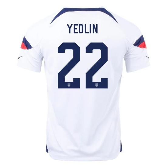 DeAndre Yedlin #22 USMNT Maglia Casa Coppa del Mondo 2022