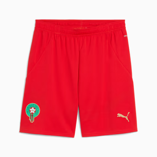 Terzo pantaloncino Marocco 2025 uomo - rosso Terzo pantaloncino Marocco 2025 uomo - rosso