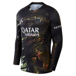 Uomo PSG 2025/26 Maglia Jordan Night Edition Maniche Lunghe