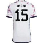 Yuya Osako #15 Giappone Maglia Trasferta Coppa del Mondo 2022