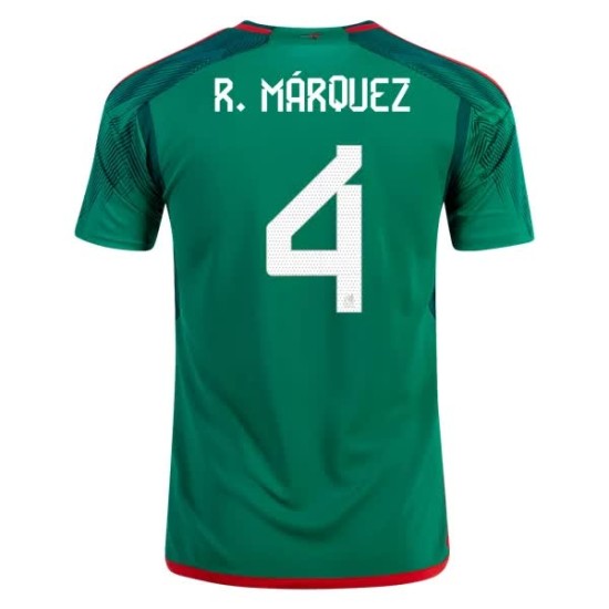 Rafael Marquez #4 Maglia Casa del Messico Coppa del Mondo 2022