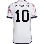 Takumi Minamino #10 Giappone Maglia Trasferta Coppa del Mondo 2022