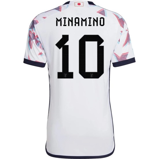 Takumi Minamino #10 Giappone Maglia Trasferta Coppa del Mondo 2022