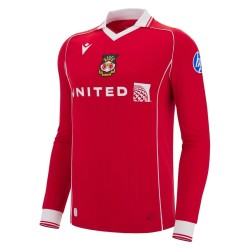 Maglia da casa manica lunga 2025/26 del Wrexham AFC da uomo