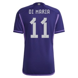 Angel Di Maria #11 Argentina Maglia Trasferta Coppa del Mondo 2022
