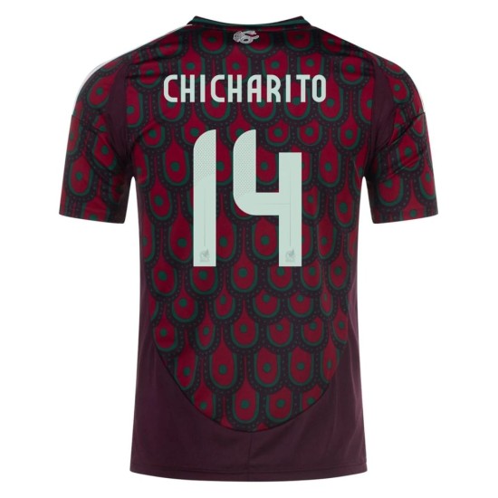 Maglia Casa Javier Hernandez Chicharito #14 Messico Copa America 2024