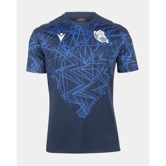 Maglia Warm Up Uomo Real Sociedad 2024/25 Maglia Warm Up Uomo Real Sociedad 2024/25