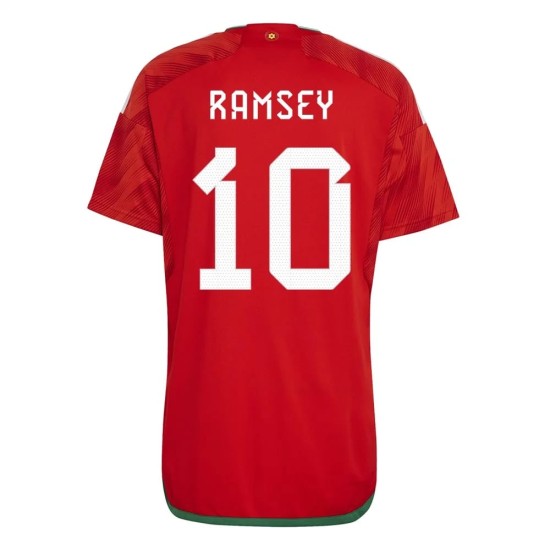 Maglia Casa #10 Aaron Ramsey Galles Coppa del Mondo 2022