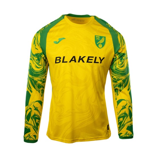Maglia Home a Maniche Lunghe Norwich City 2026/27 Bambino