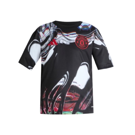 Bambino Manchester United 2025/26 Terza Maglia Pre Match - Nero