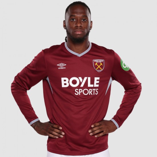 Maglia Manica Lunga Casa West Ham United Uomo 2025/26 Maglia Manica Lunga Casa West Ham United Uomo 2025/26