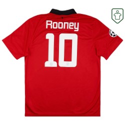 Maglia retrò casa Champions League uomo Manchester United 2013/14 Rooney #10