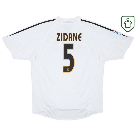 Uomo Maglia retro casa Real Madrid 2004/05 Zidane #5
