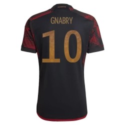 Serge Gnabry #10 Germania Maglia Trasferta Coppa del Mondo 2022