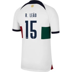 Maglia Trasferta Rafael Leao #15 Portogallo Coppa del Mondo 2022