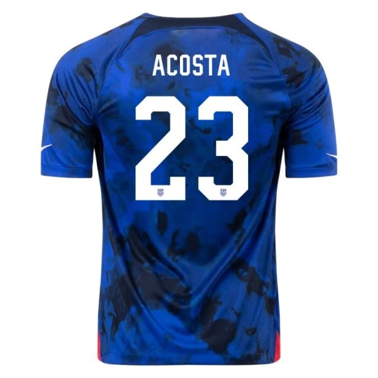 Kellyn Acosta #23 USMNT Maglia Trasferta Coppa del Mondo 2022 Kellyn Acosta #23 USMNT Maglia Trasferta Coppa del Mondo 2022