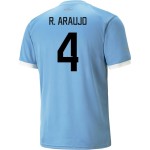 Ronald Araujo #4 Uruguay Maglia Casa Coppa del Mondo 2022