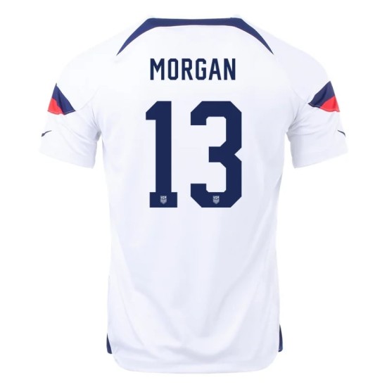 Alex Morgan #13 USMNT Maglia Casa Coppa del Mondo 2022