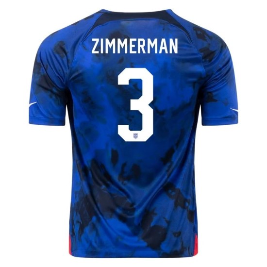 Walker Zimmerman #3 USMNT Maglia Trasferta Coppa del Mondo 2022