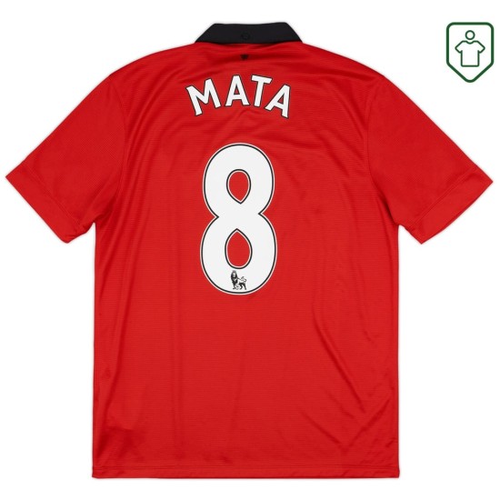 Maglia retrò casa uomo Manchester United 2013/14 Mata #8
