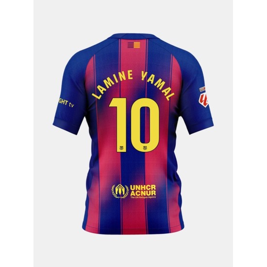 Maglia casa FC Barcelona x Ed Sheeran 2025/26 – LAMINE YAMAL #10 per bambini